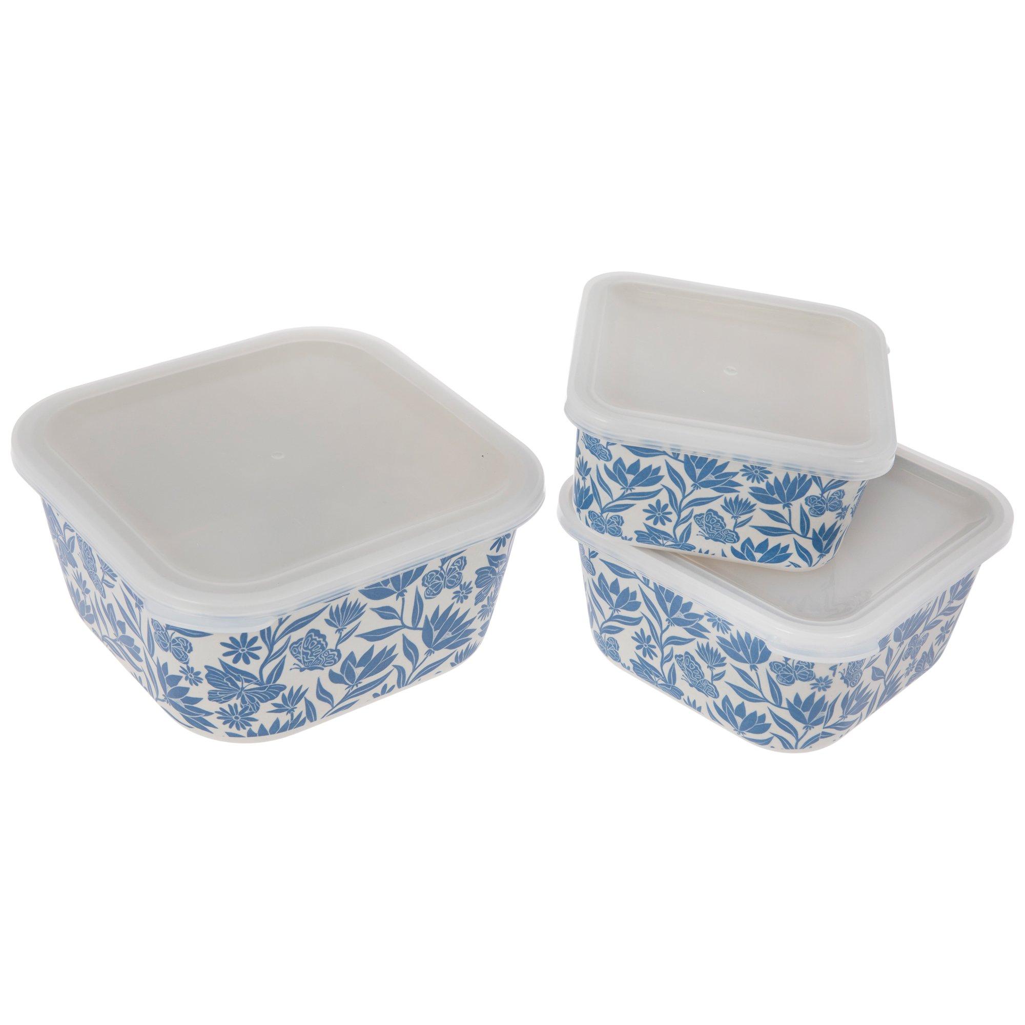 Blue Floral Bamboo Food Containers | Hobby Lobby | 2634947