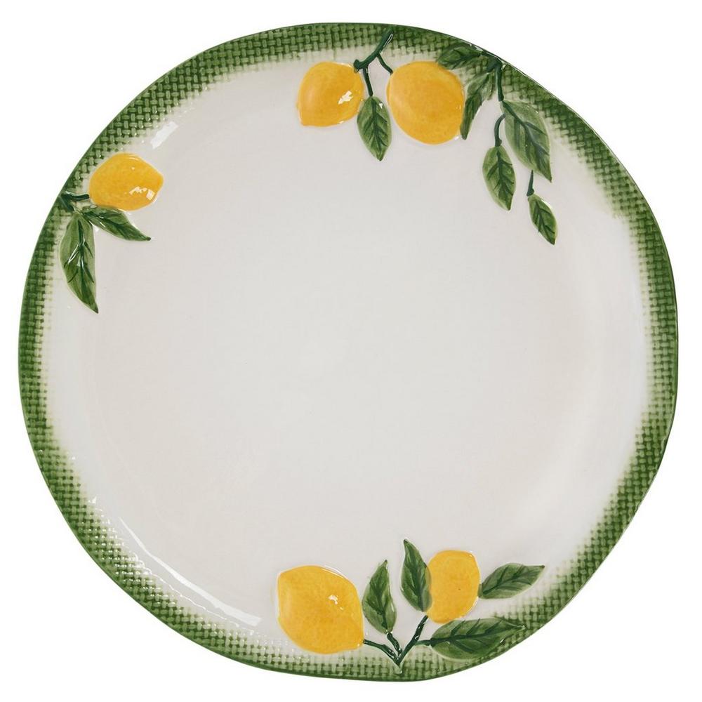 Embossed Lemon Dinner Plate