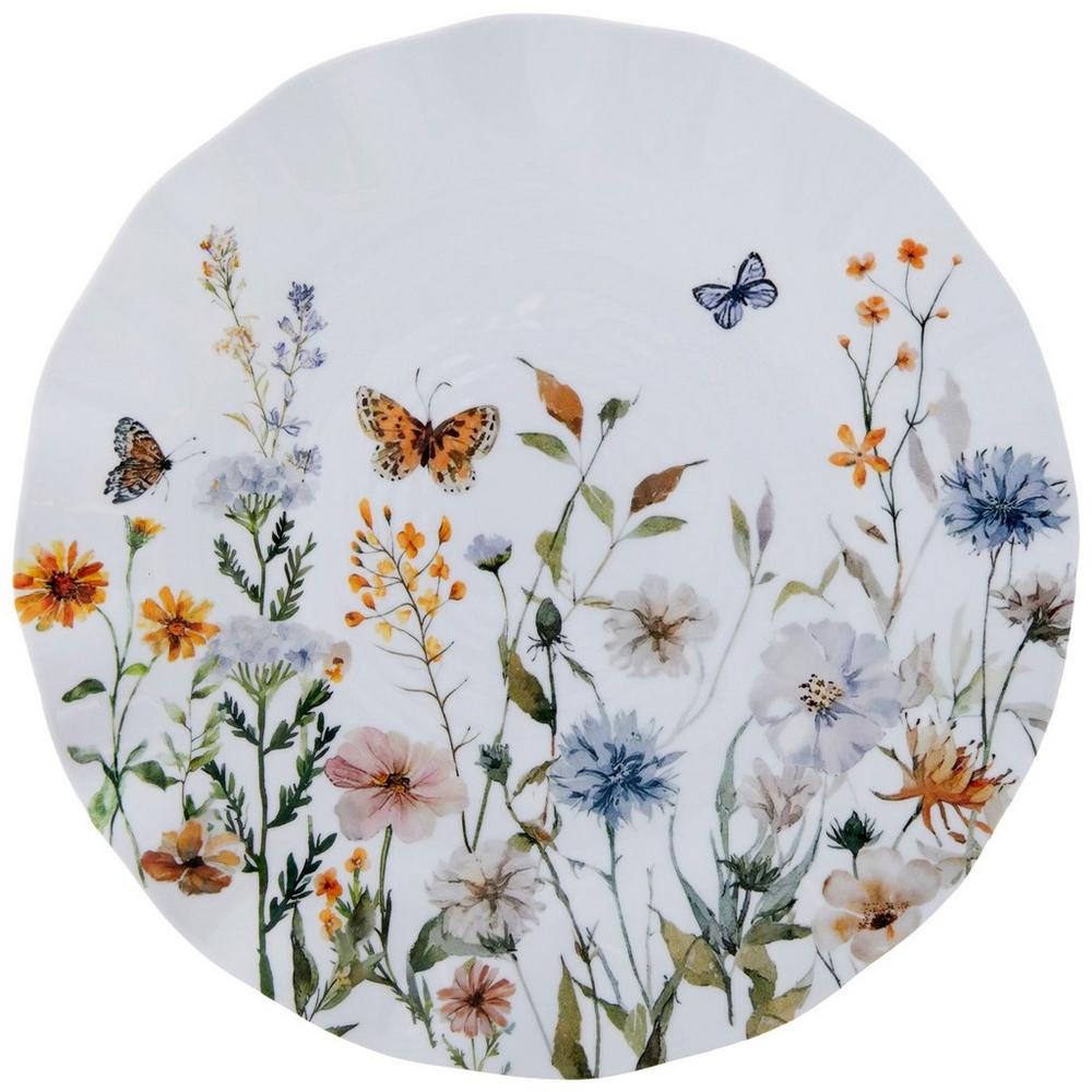 【WEDGEWOOD】ラニーミードシェル&フラワー柄大皿2枚 Wildflowers Wavy Salad Plates | Hobby Lobby | 2635589