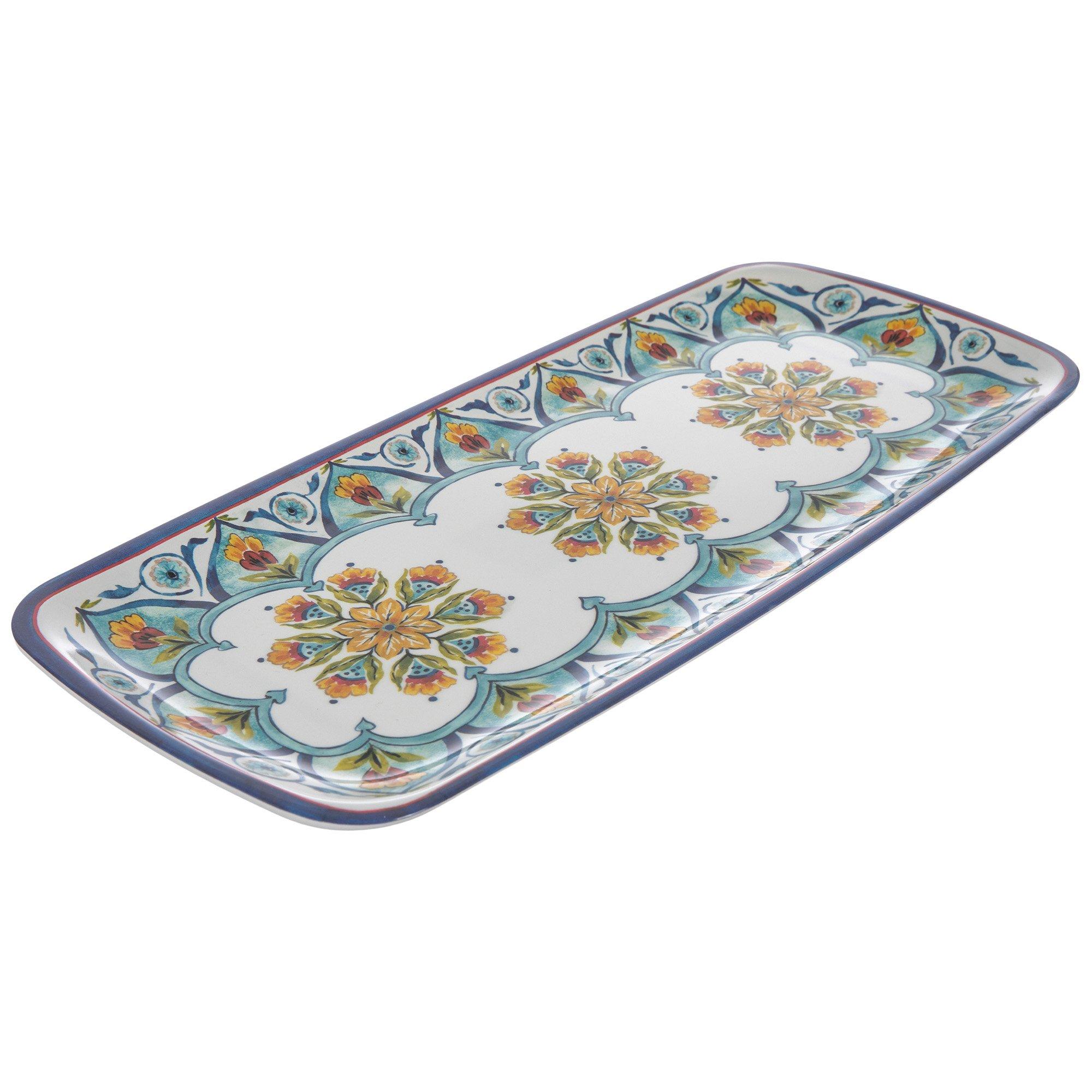 Floral Medallion Rectangle Platter | Hobby Lobby | 2635704