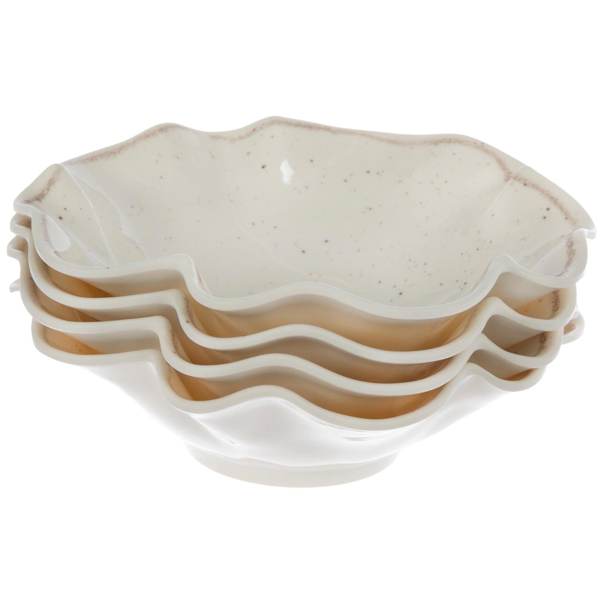 Cream Speckled Ruffle Bowls | Hobby Lobby | 2635712