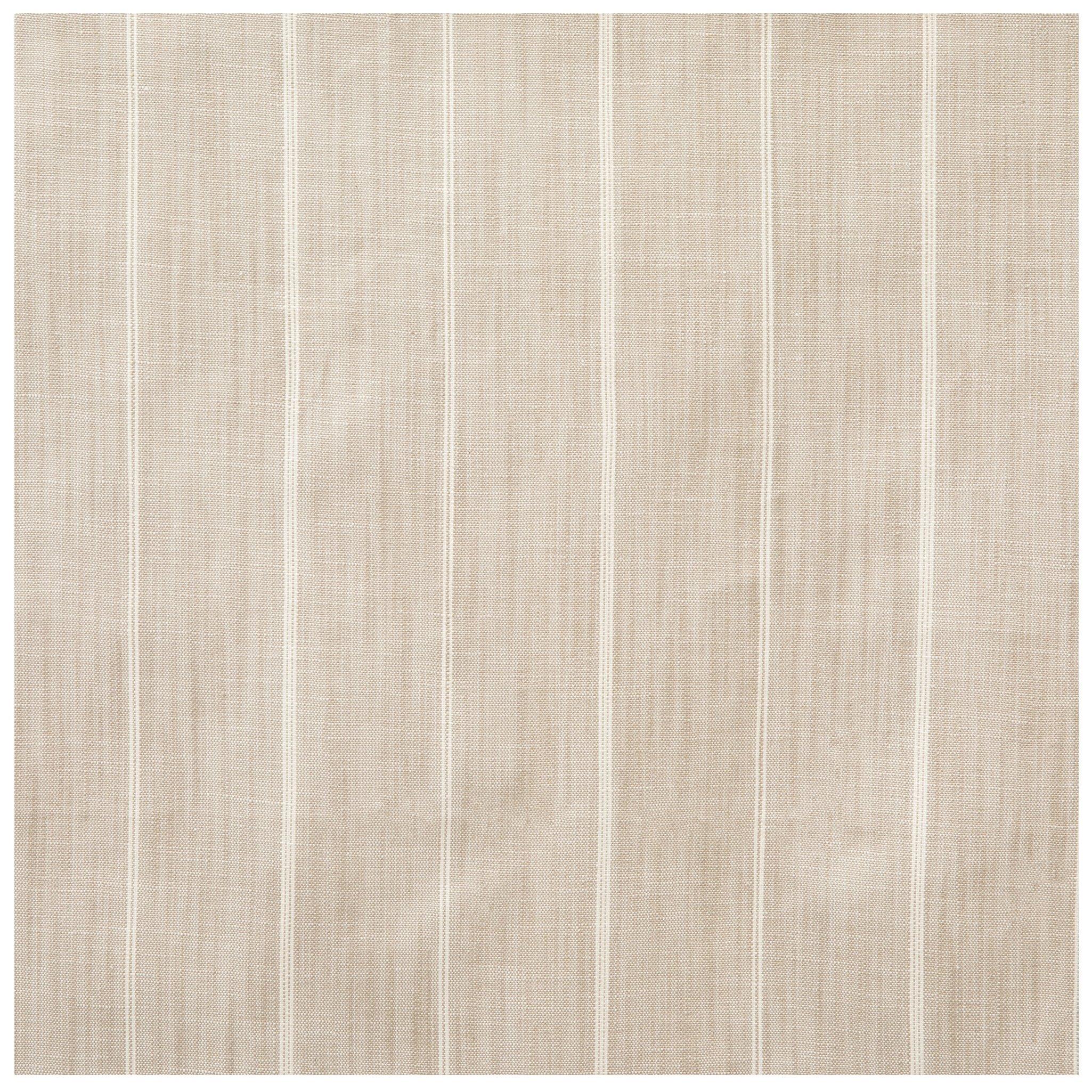 Natural Striped Slub Fabric view 1