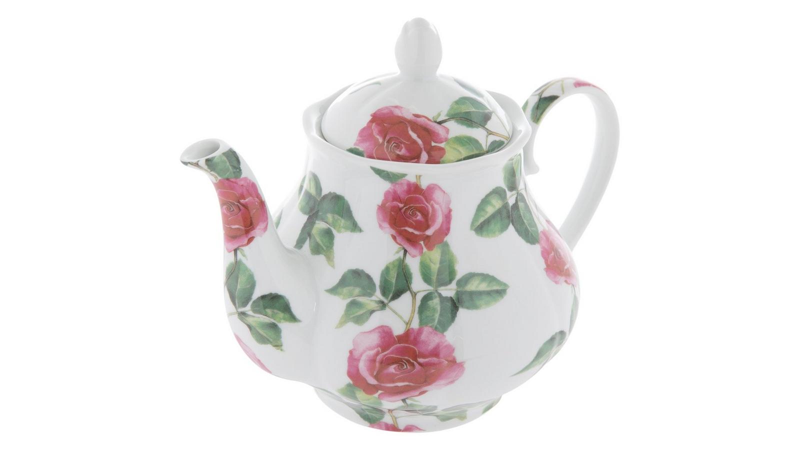 Pink Rose Chintz Ceramic Teapot | Hobby Lobby | 2637171