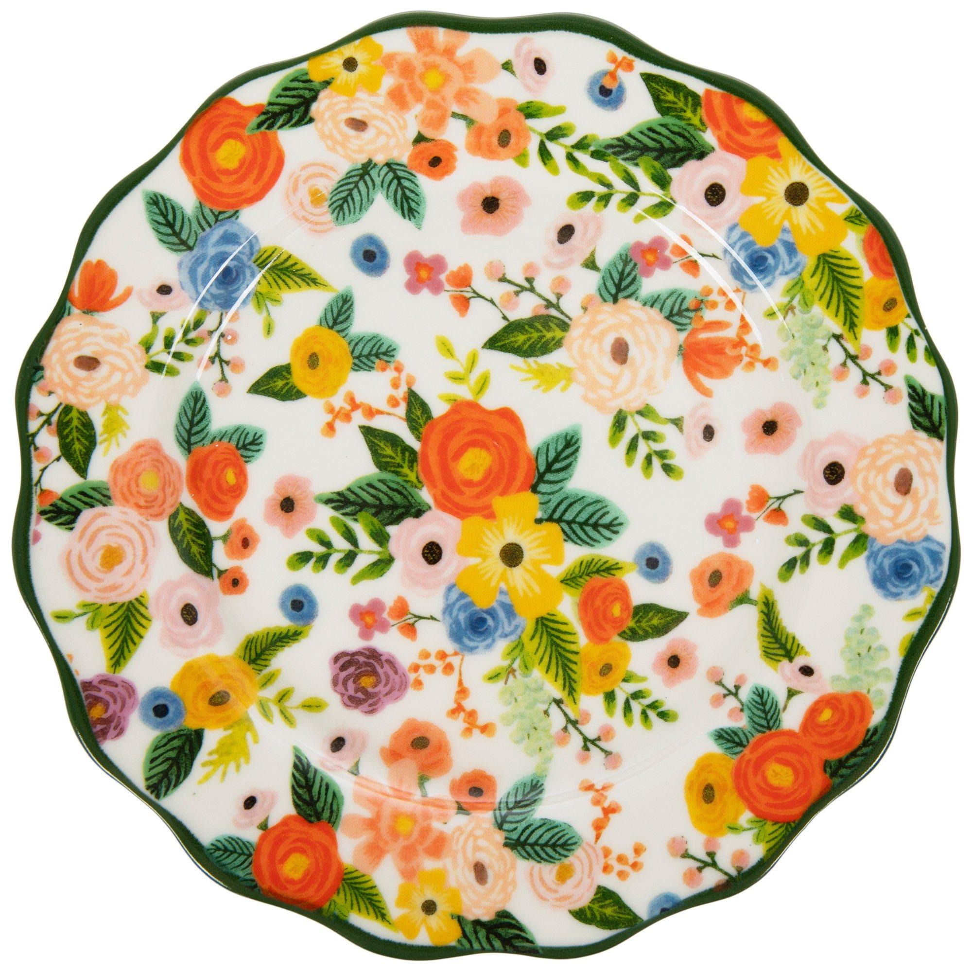 T. Yoshikawa Paris 72 ランプ柄 プレート Floral Wavy Appetizer Plate | Hobby Lobby | 2637445