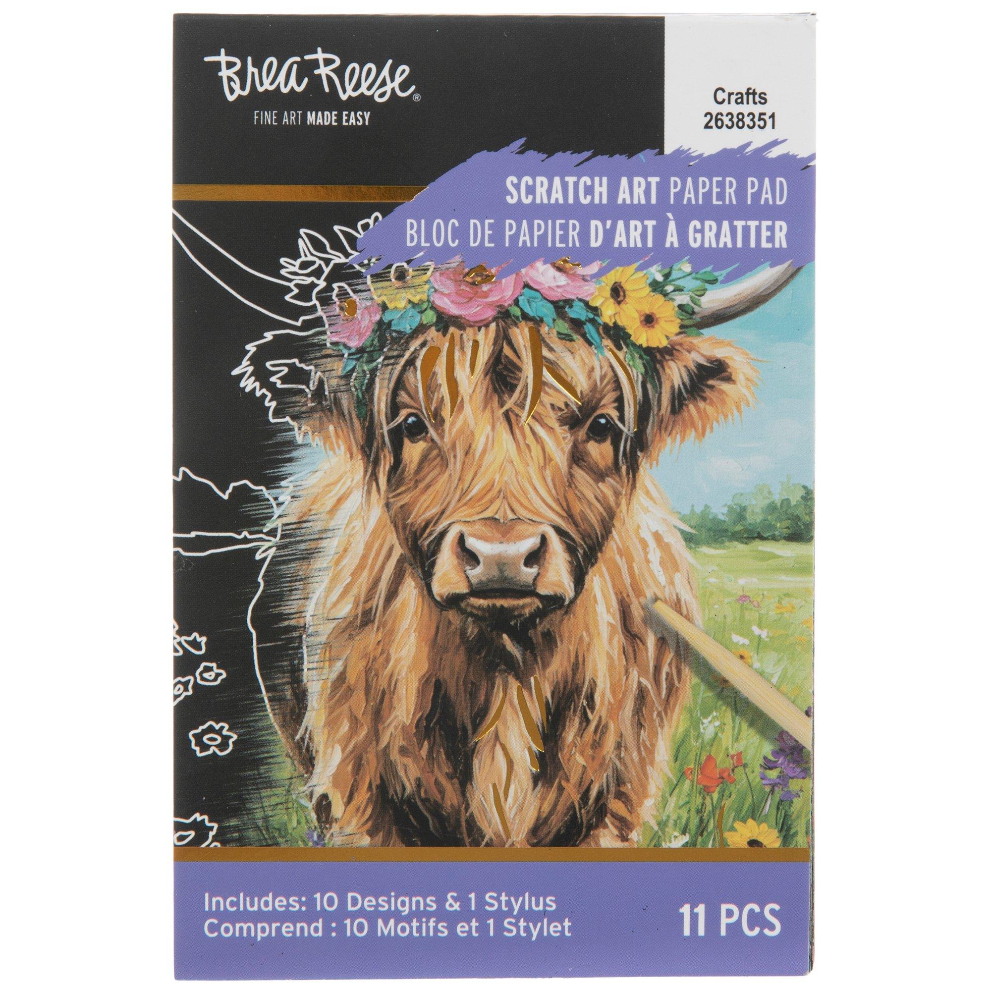 Highland Cow Mini Scratch Art Paper Pad | Hobby Lobby | 2638351