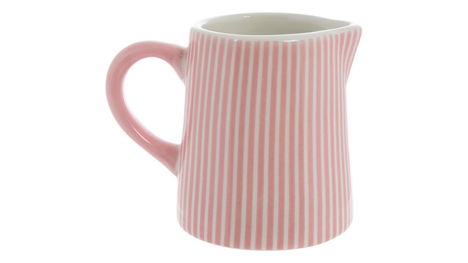 Pink & White Striped Creamer Pitcher | Hobby Lobby | 2638799