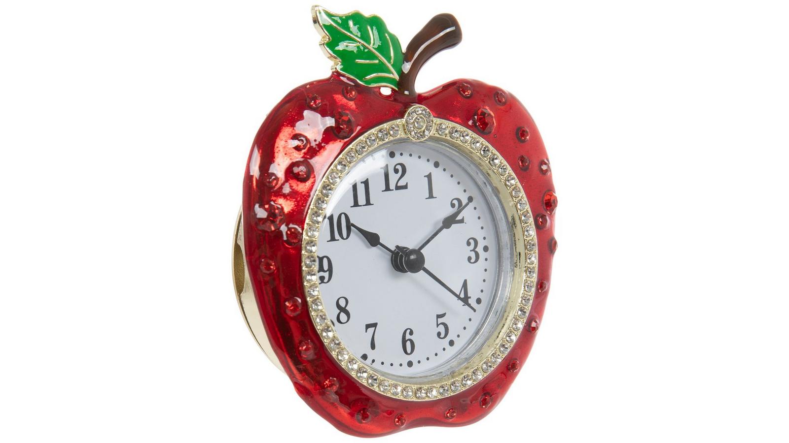 Mini Rhinestone Red Apple Clock | Hobby Lobby | 2644565