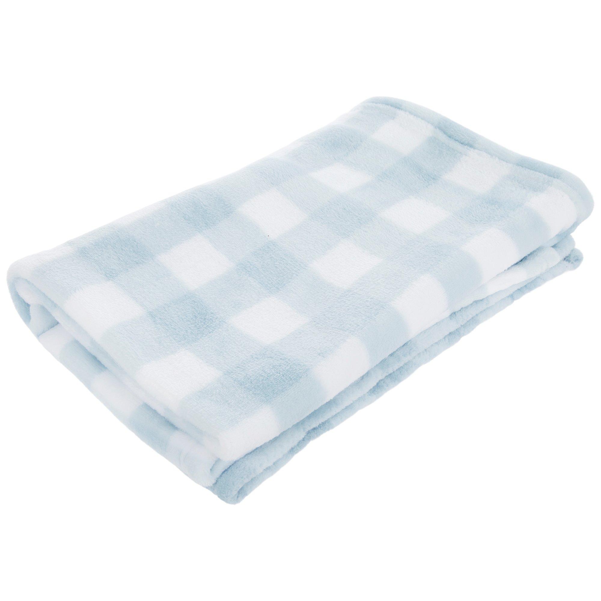 Blue & White Gingham Infant Blanket | Hobby Lobby | 2645000