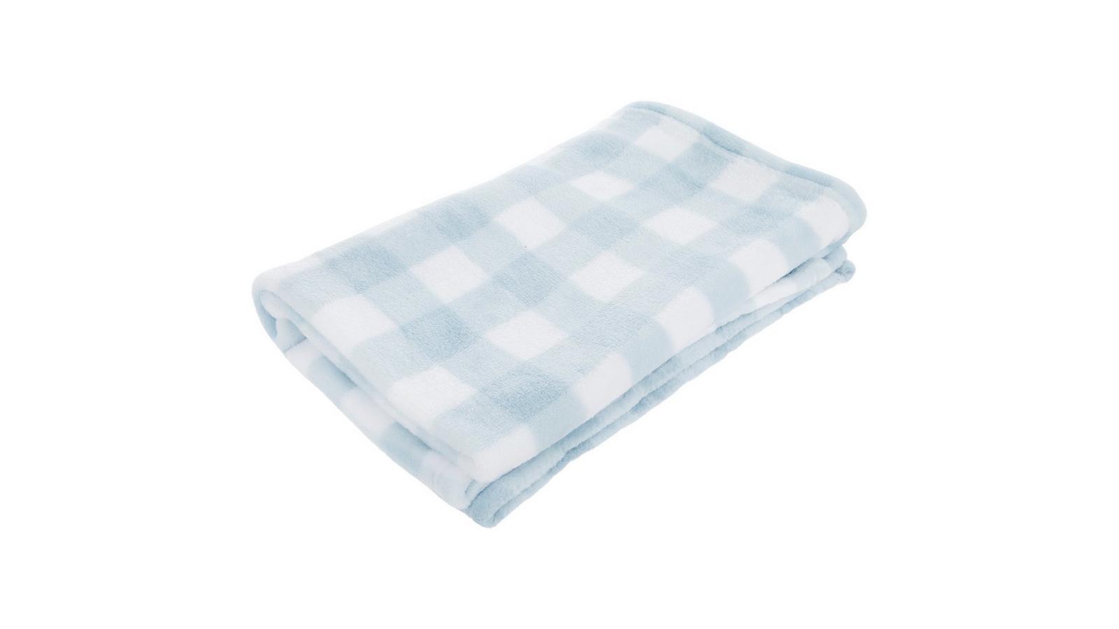 BABY BLANKET GINGHAM ブランケット (ブルー/F) Gingham Check Baby