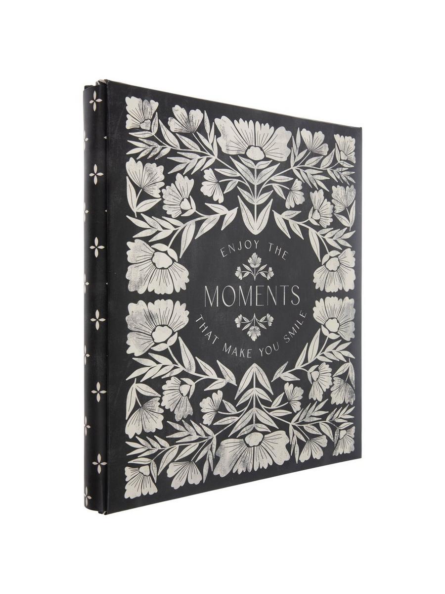 Block Prink Floral Post Bound Scrapbook - 8.5