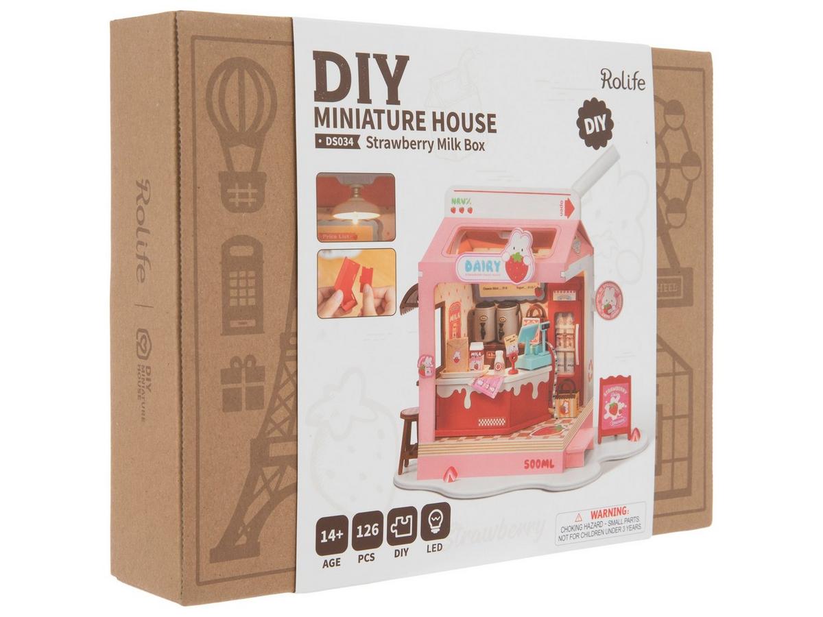 Miniature DIY Strawberry Milk Box Kit | Hobby Lobby | 2647816