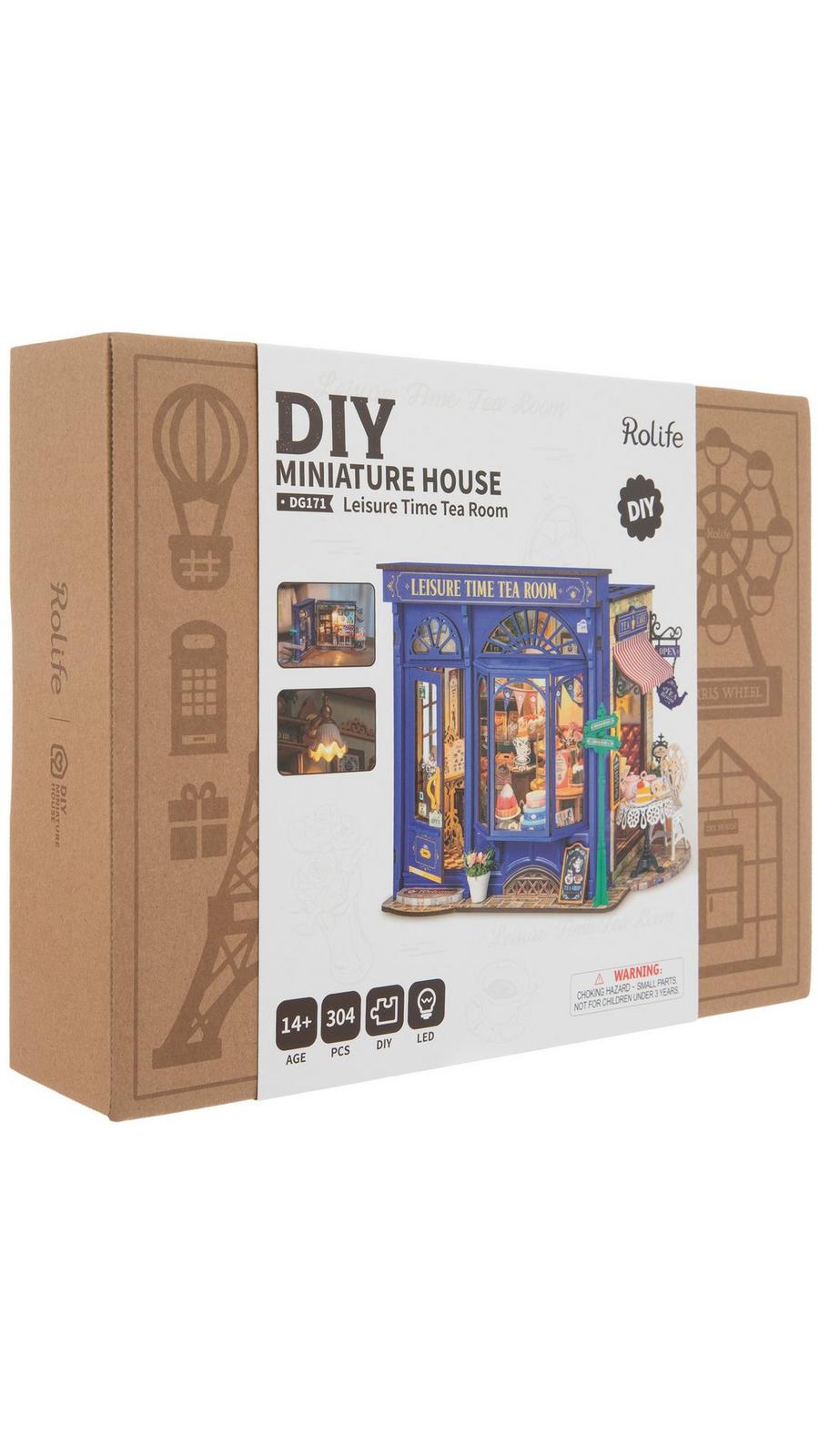 Miniature DIY Leisure Time Tea Room Kit | Hobby Lobby | 2647824