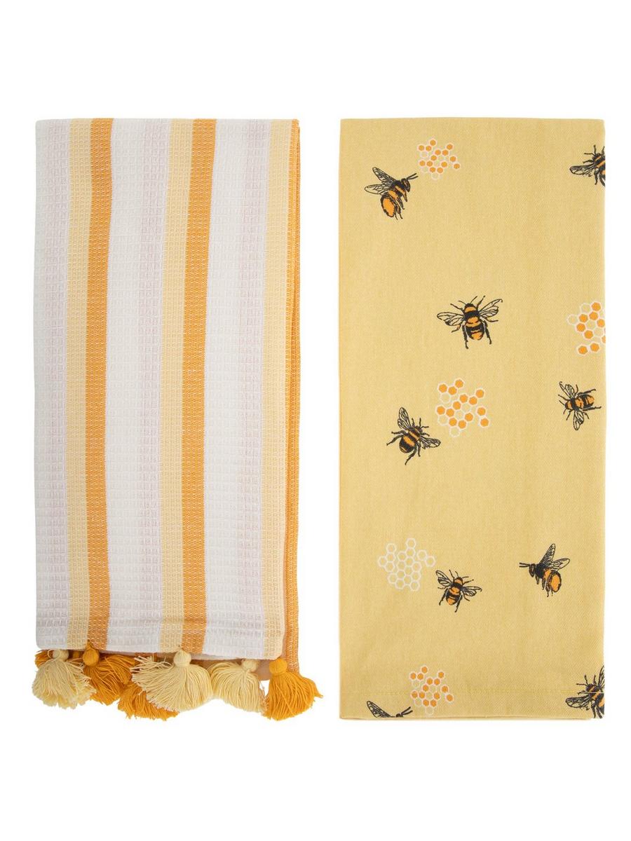 Bees & Striped Kitchen Towels | Hobby Lobby | 2648996