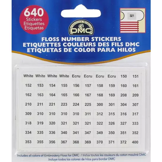 90 PK Plastic Embroidery Floss Cards BobbiN Labels for Cross Stitch Threads
