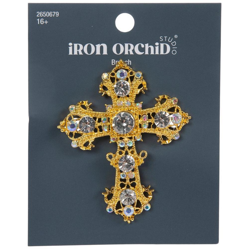 Ornate Cross Rhinestone Brooch | Hobby Lobby | 2650679