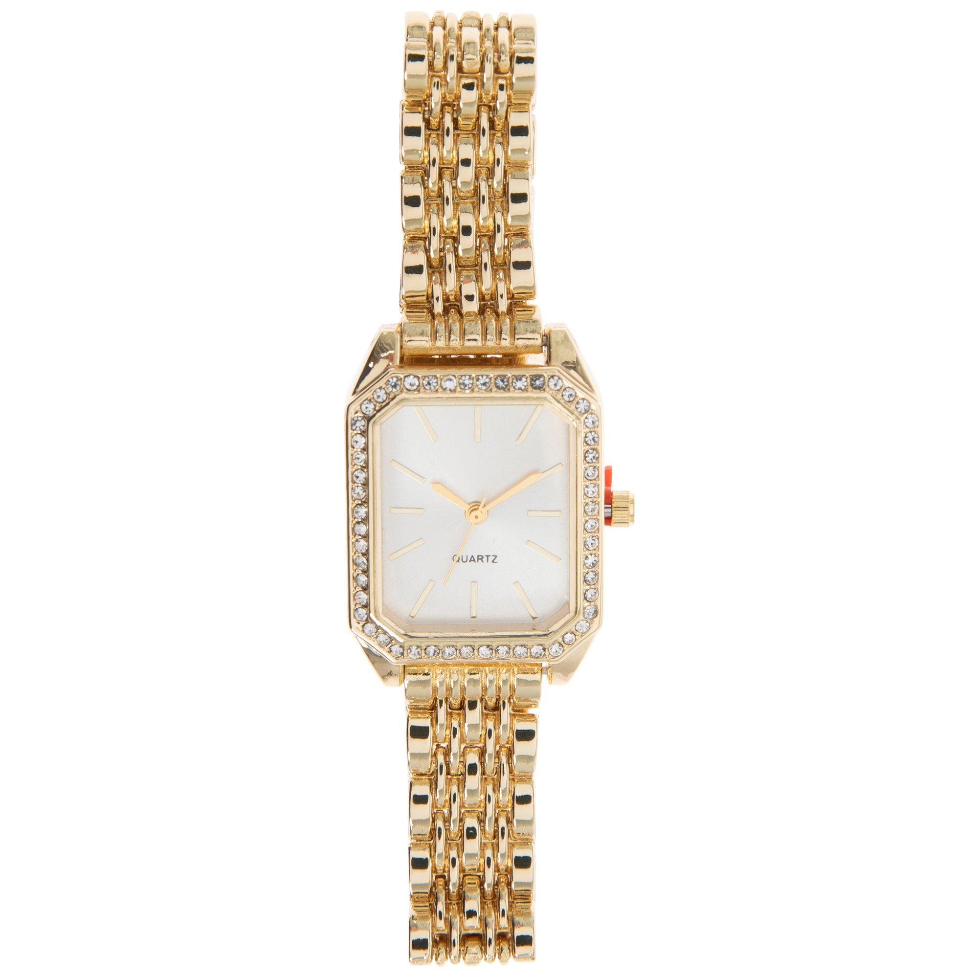 Nwt Women\'s Rhinestone Quartz Warch Rhinestone Round Face Quartz Watch | Hobby Lobby | 2651644 main image 3