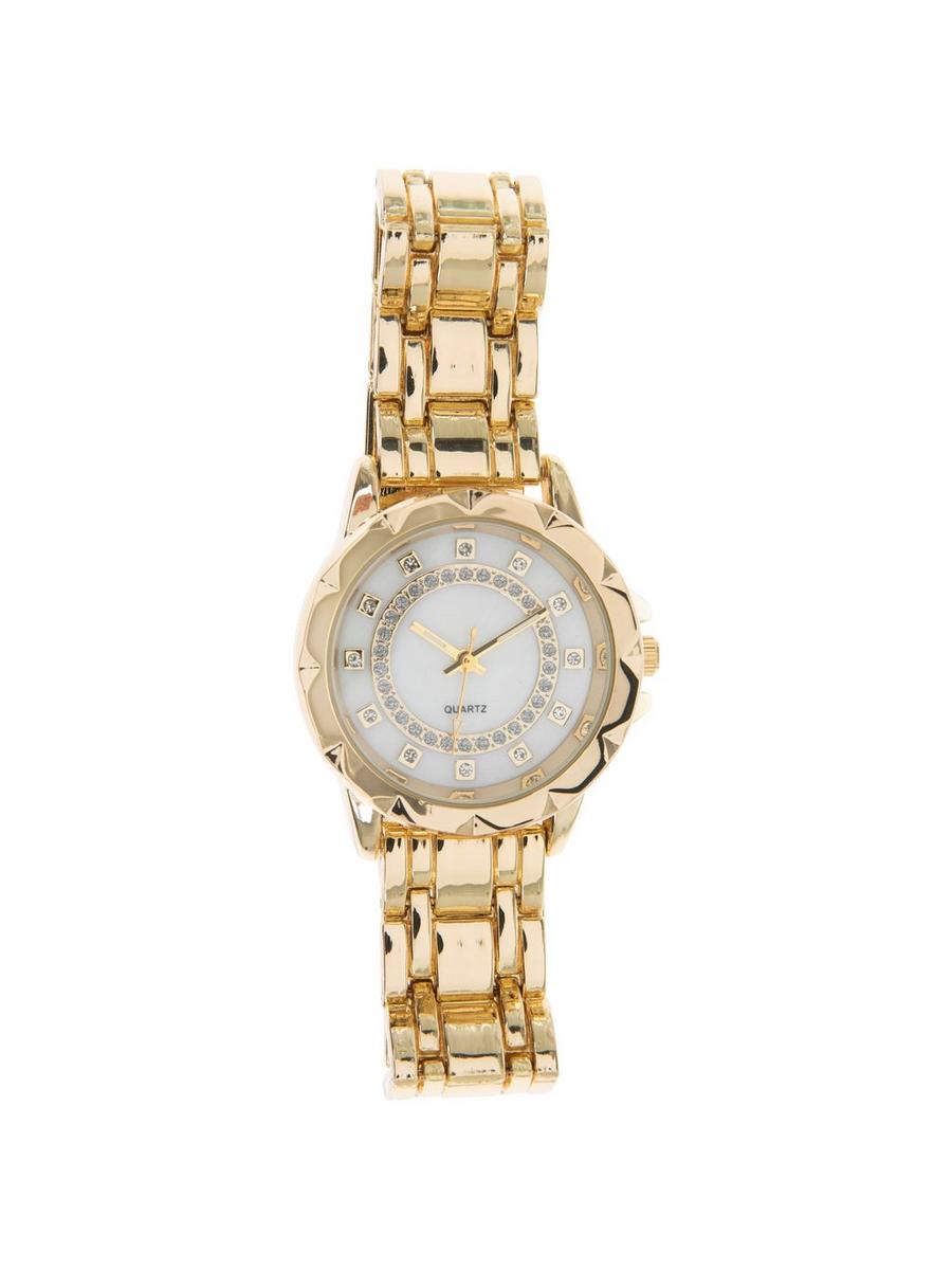 Fac Fifth Avenue Collection white silvertone crystal rhinestone round face watch Fifth Avenue Collection Accessories for Women on Sale up to  main image 2