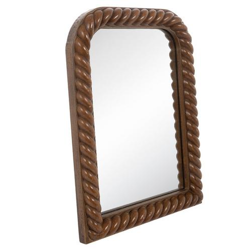 Braided Wood Rectangle Mirror