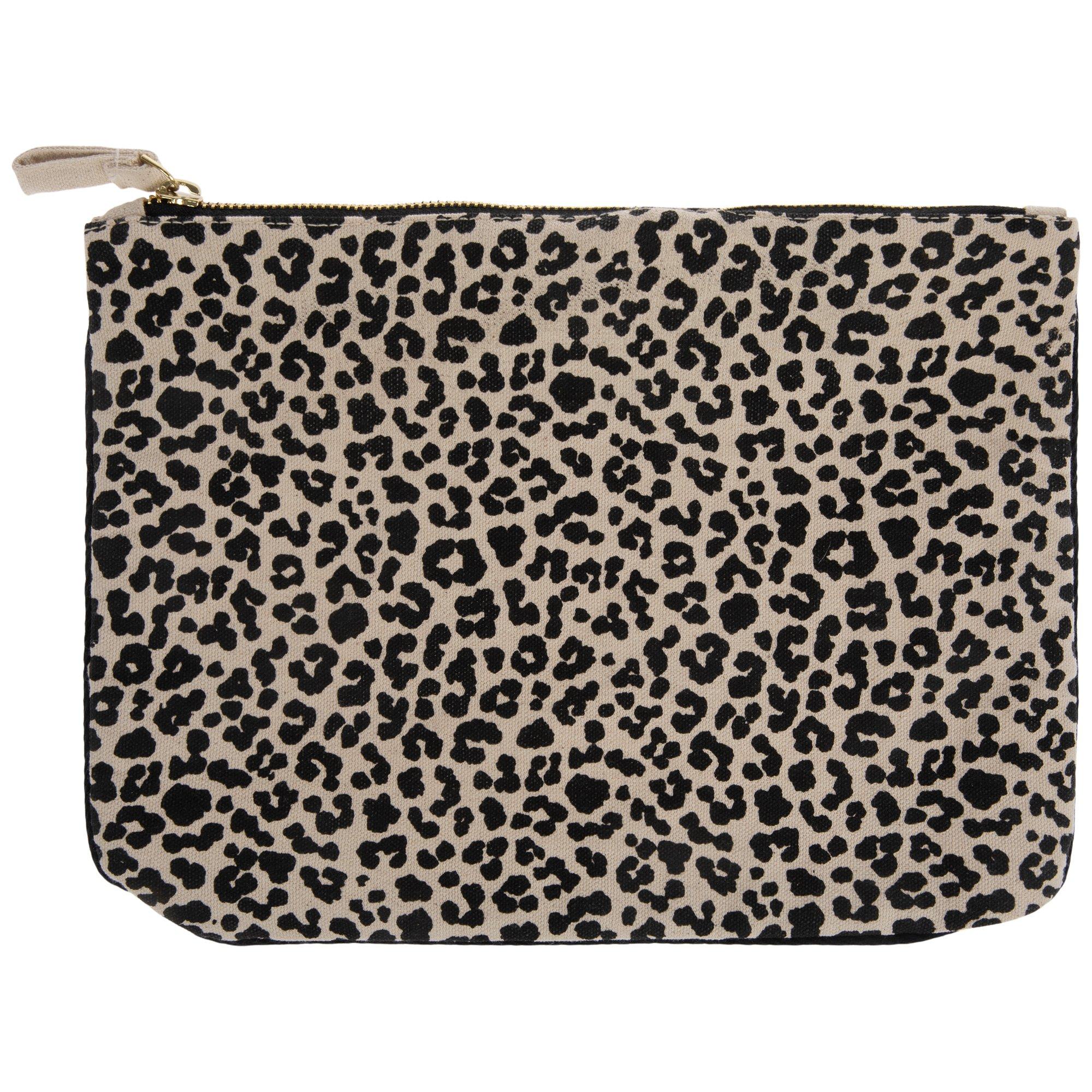 Leopard Print Canvas Zipper Pouch | Hobby Lobby | 2652360