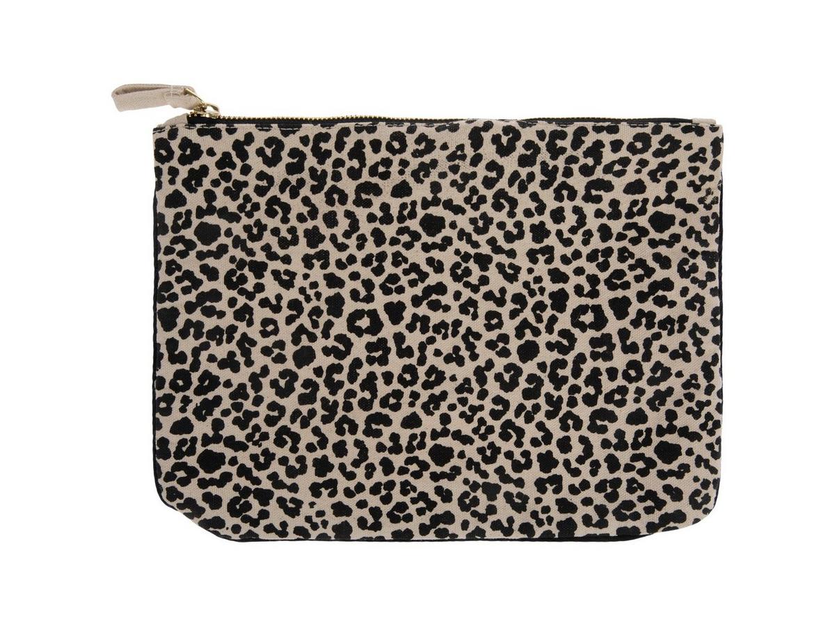 Leopard Print Canvas Zipper Pouch | Hobby Lobby | 2652360