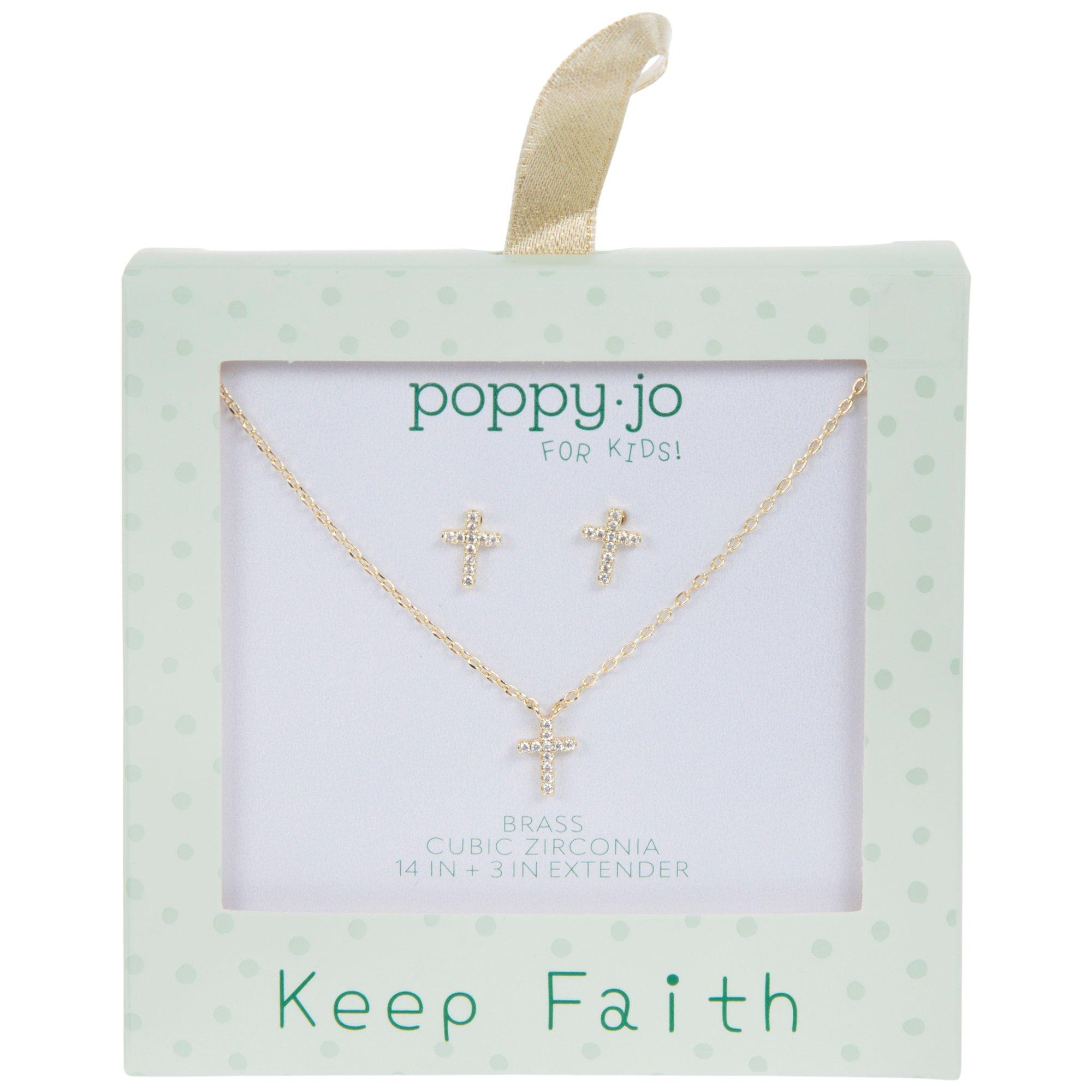 Cross Cubic Zirconia Necklace & Earrings | Hobby Lobby | 2655082