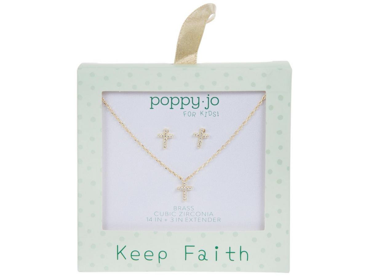 Cross Cubic Zirconia Necklace & Earrings | Hobby Lobby | 2655082
