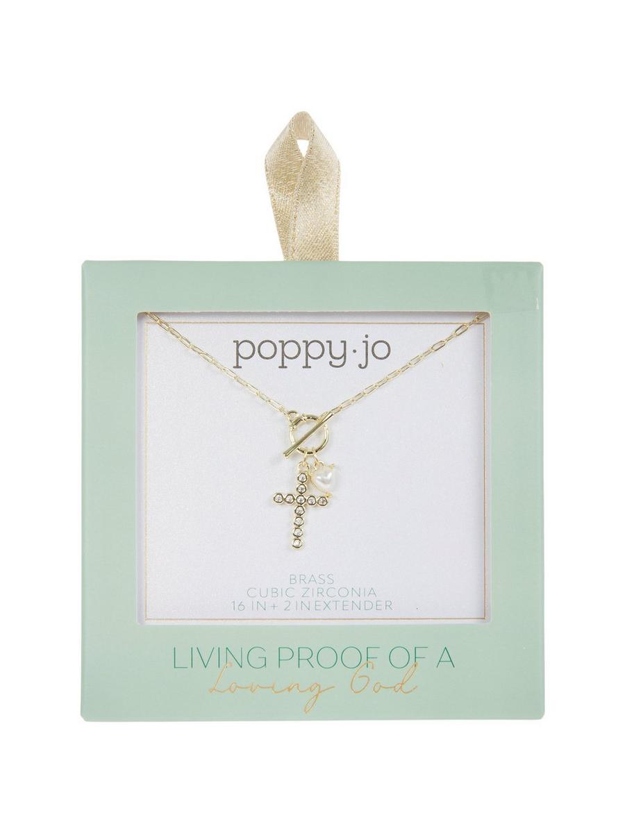 Cross & Heart Cubic Zirconia Necklace | Hobby Lobby | 2655124