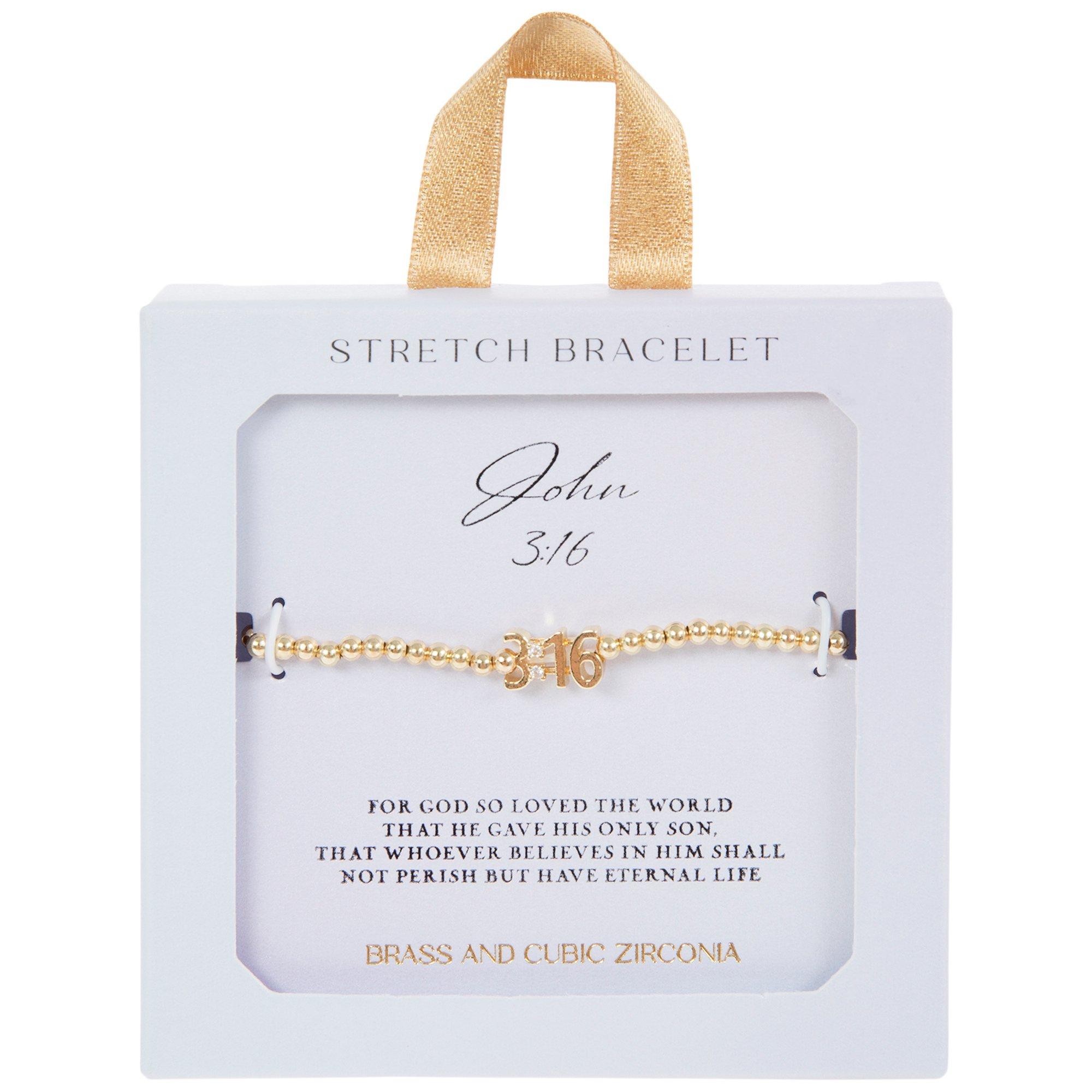 John 3:16 Cubic Zirconia Beaded Bracelet | Hobby Lobby | 2655298