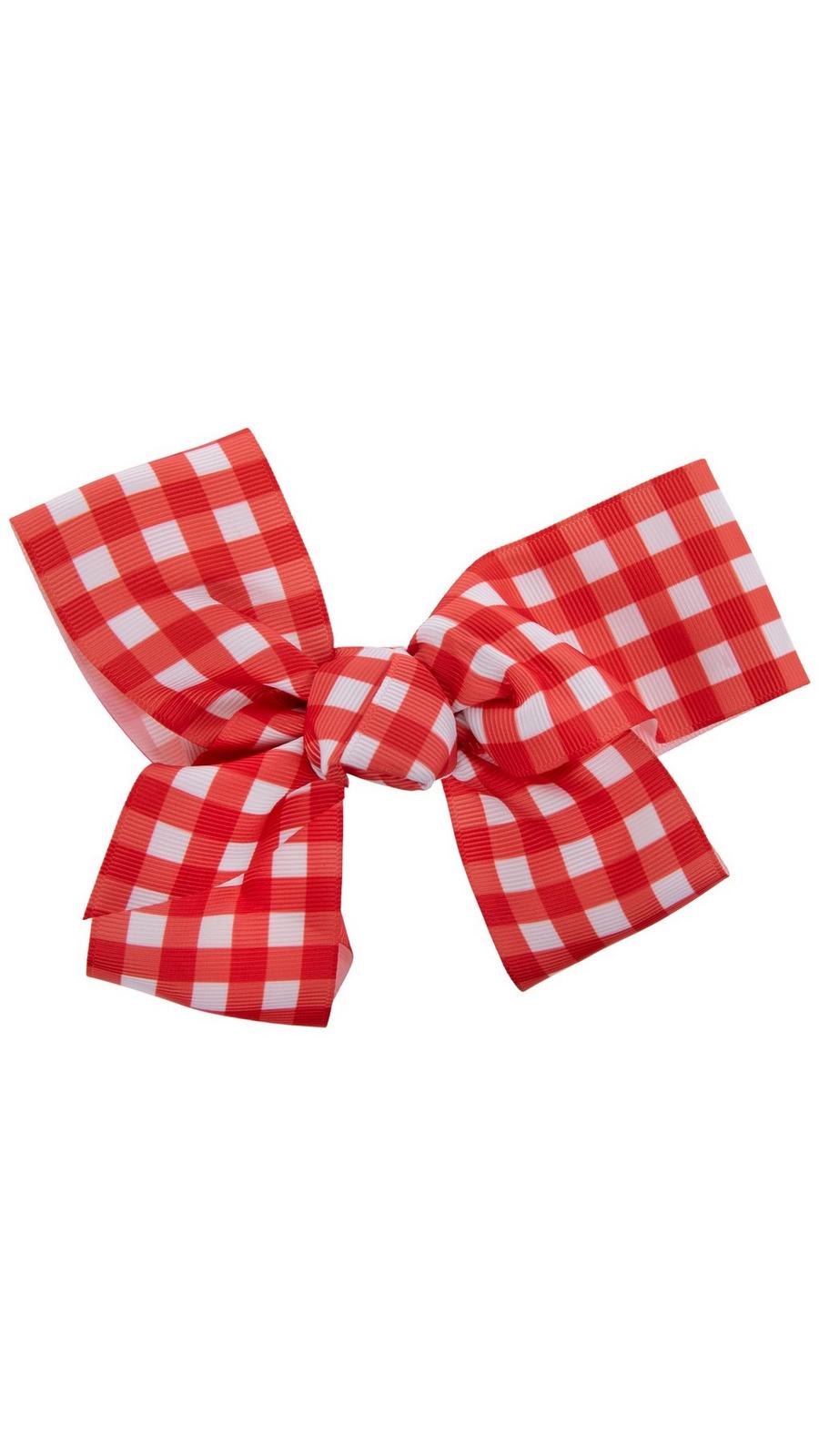 Red Gingham Hair Bow Clip | Hobby Lobby | 2655405