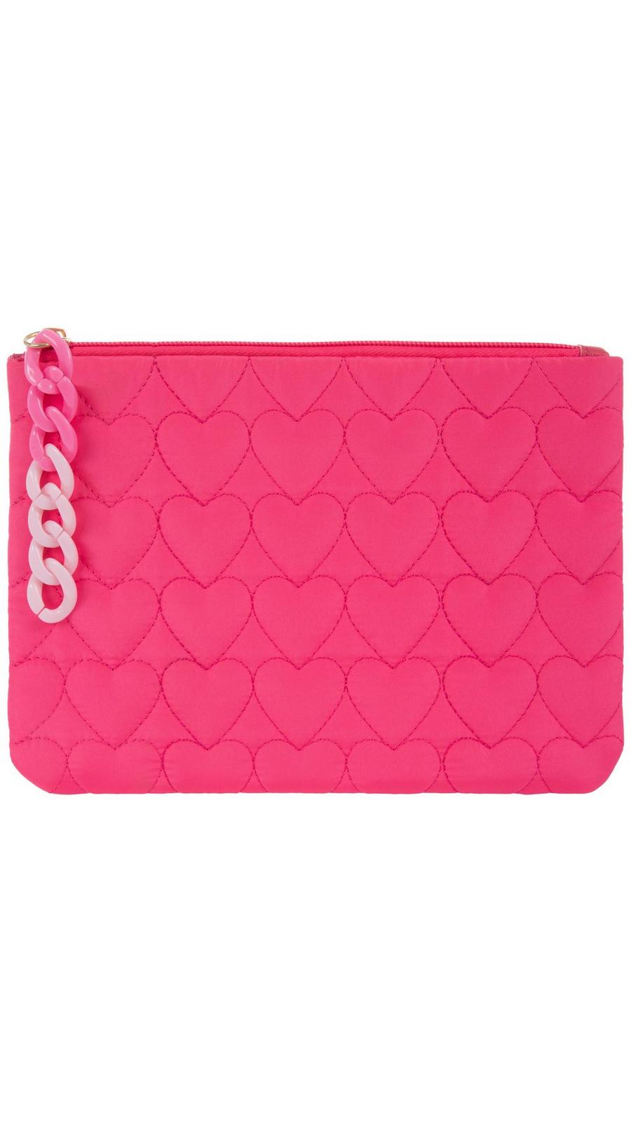 Pink Hearts Quilted Pencil Pouch | Hobby Lobby | 2656197