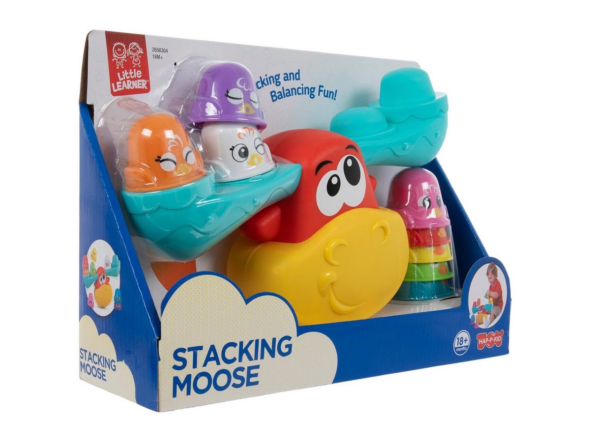 【開封済】カラフルハピネス　バケパ　ポージープラッシー　フルセット Wobbly Moose Stacking Toy | Hobby Lobby | 2656304