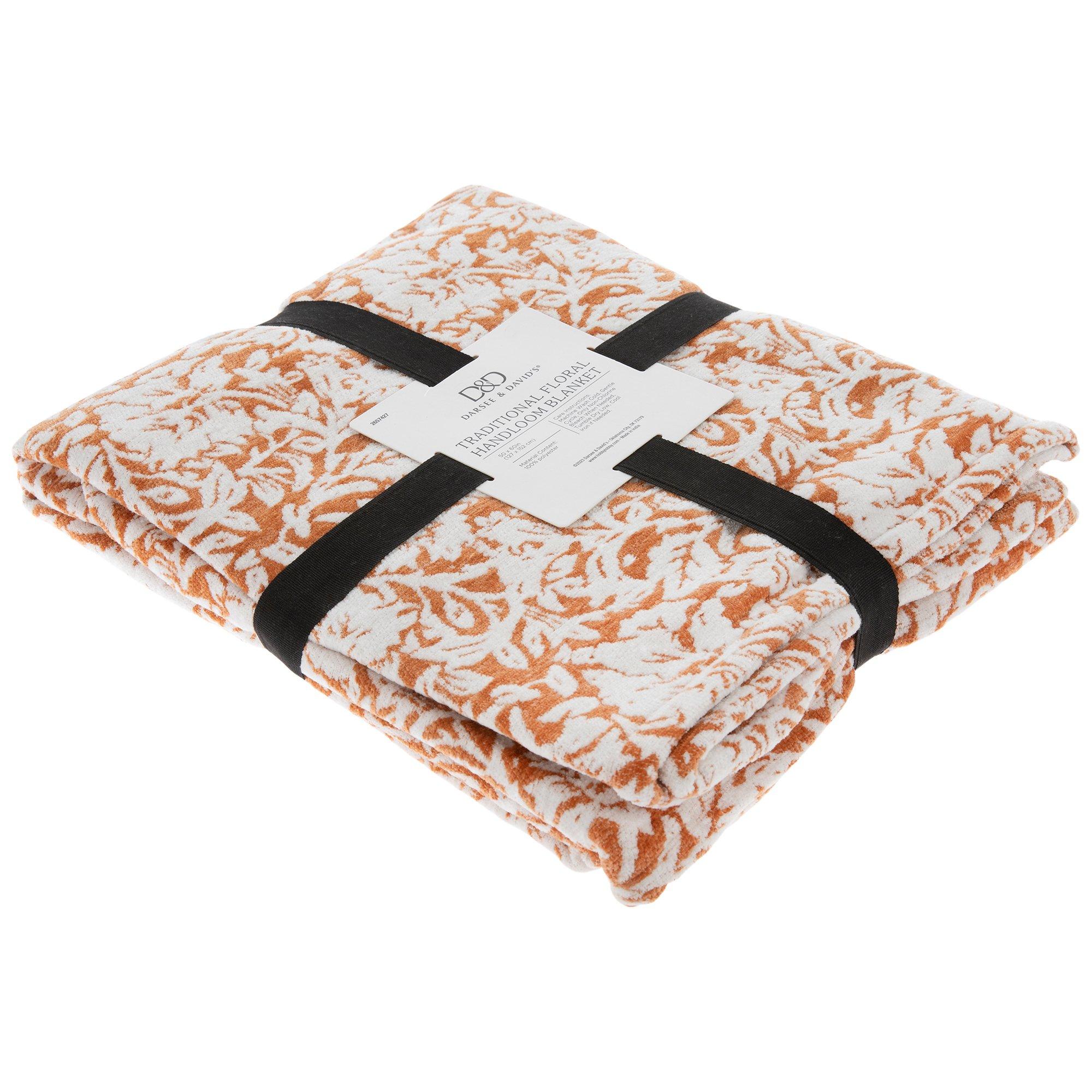 Traditional Floral Handloom Blanket | Hobby Lobby | 2657427