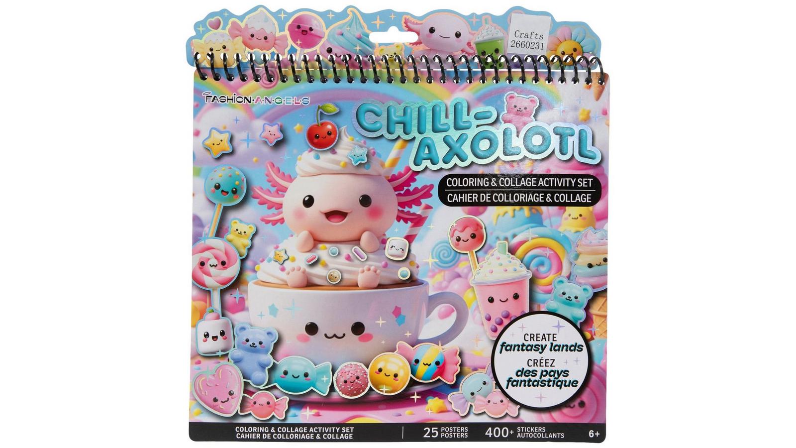 Axolotl Coloring & Collage Activity Set | Hobby Lobby | 2660231