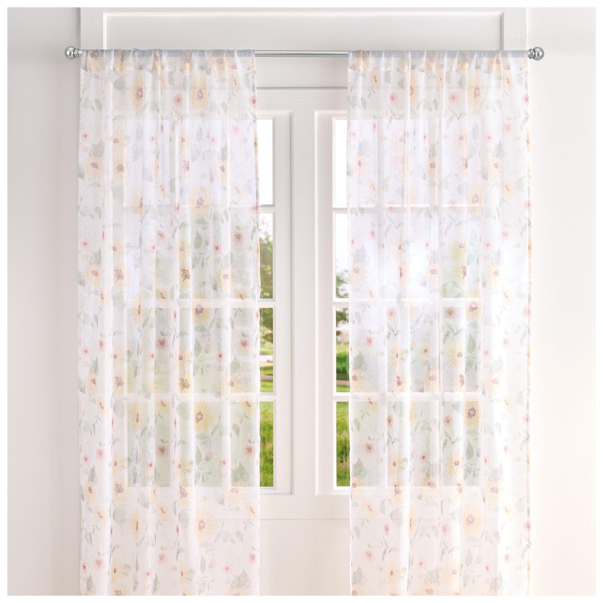 Sunflowers Sheer Window Curtain | Hobby Lobby | 2661403
