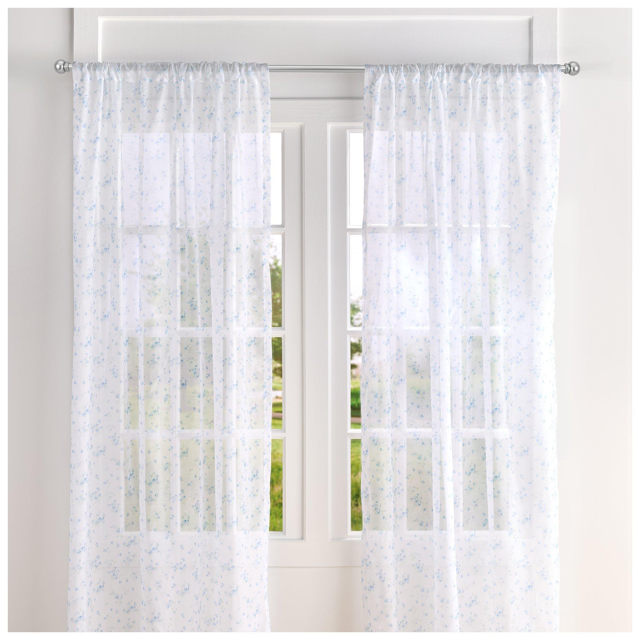 Blue Floral Sheer Window Curtain | Hobby Lobby | 2661411