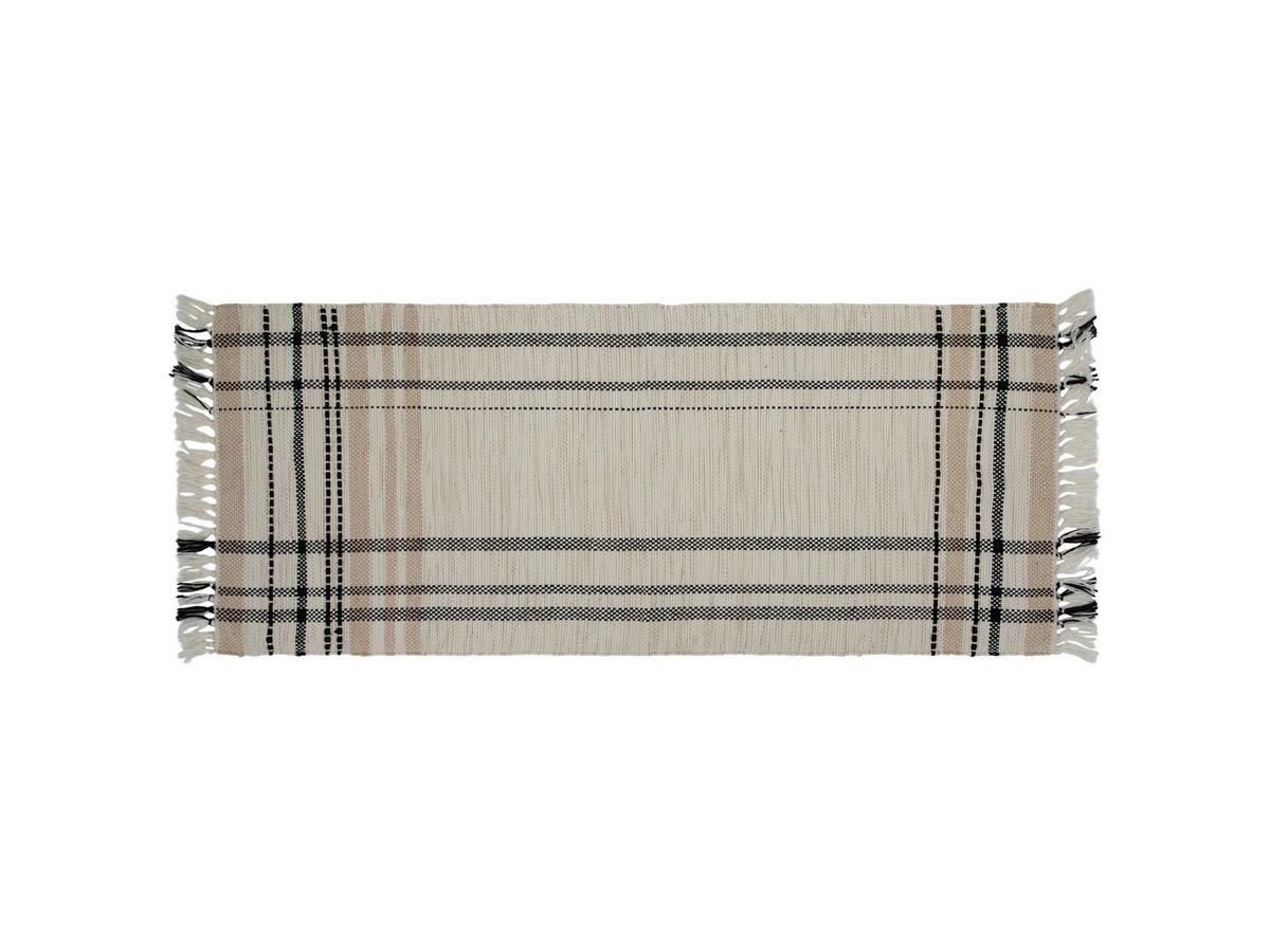 Beige & Black Oversized Fringe Rug | Hobby Lobby | 2661452
