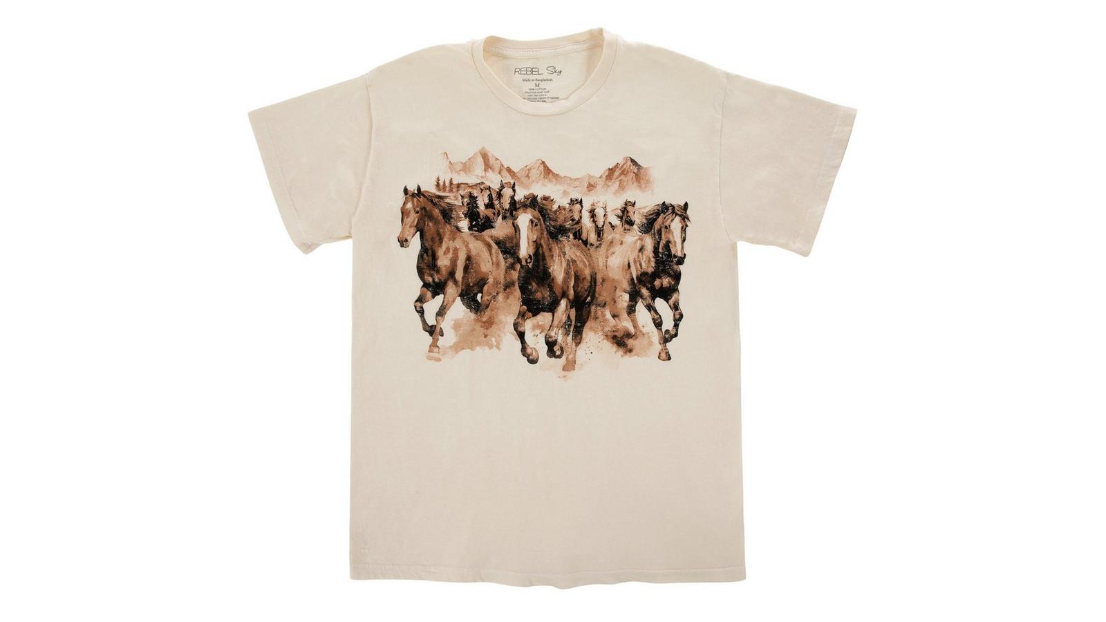 Running Horses Adult Graphic T-Shirt | Hobby Lobby | 2662021