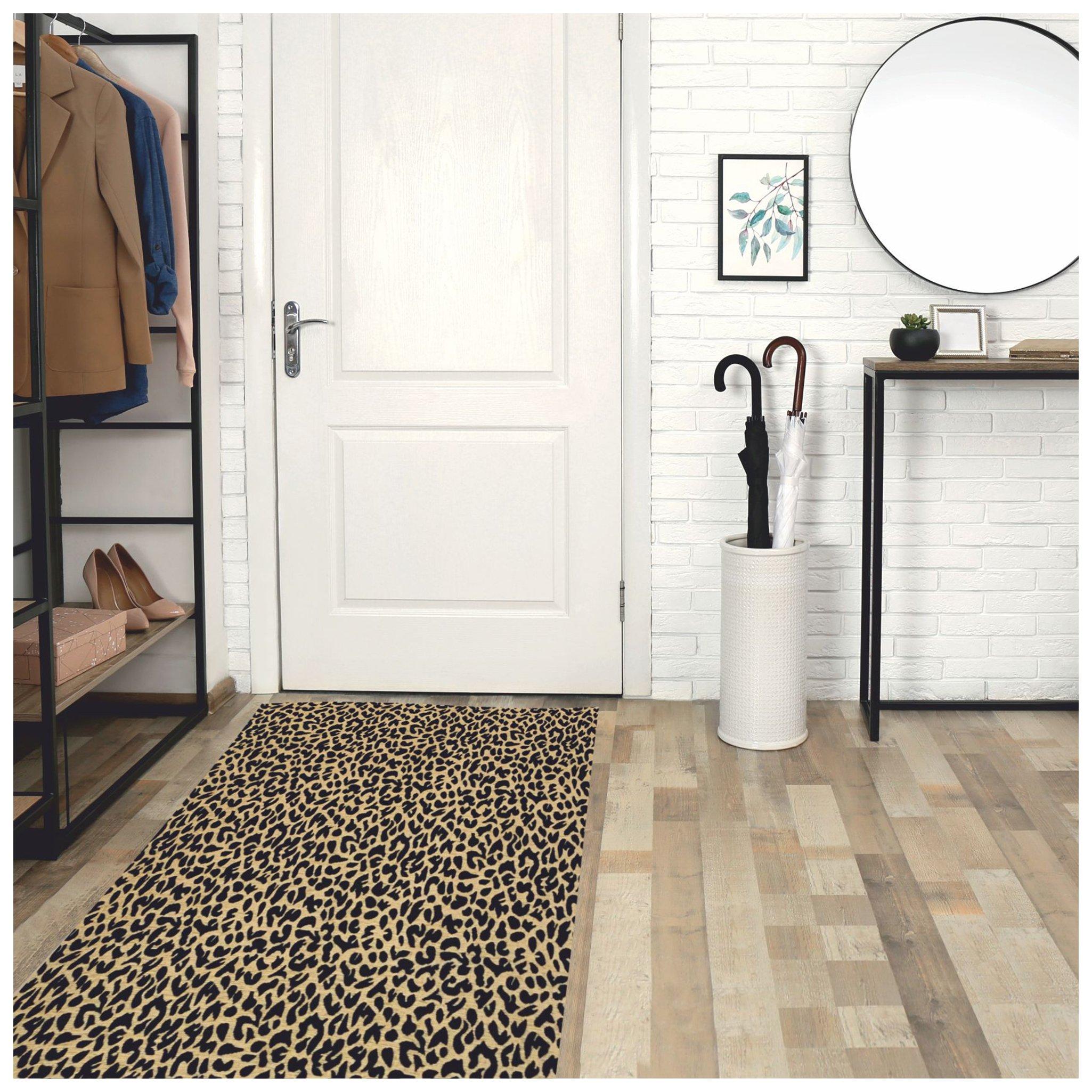 Leopard Print Runner Rug
