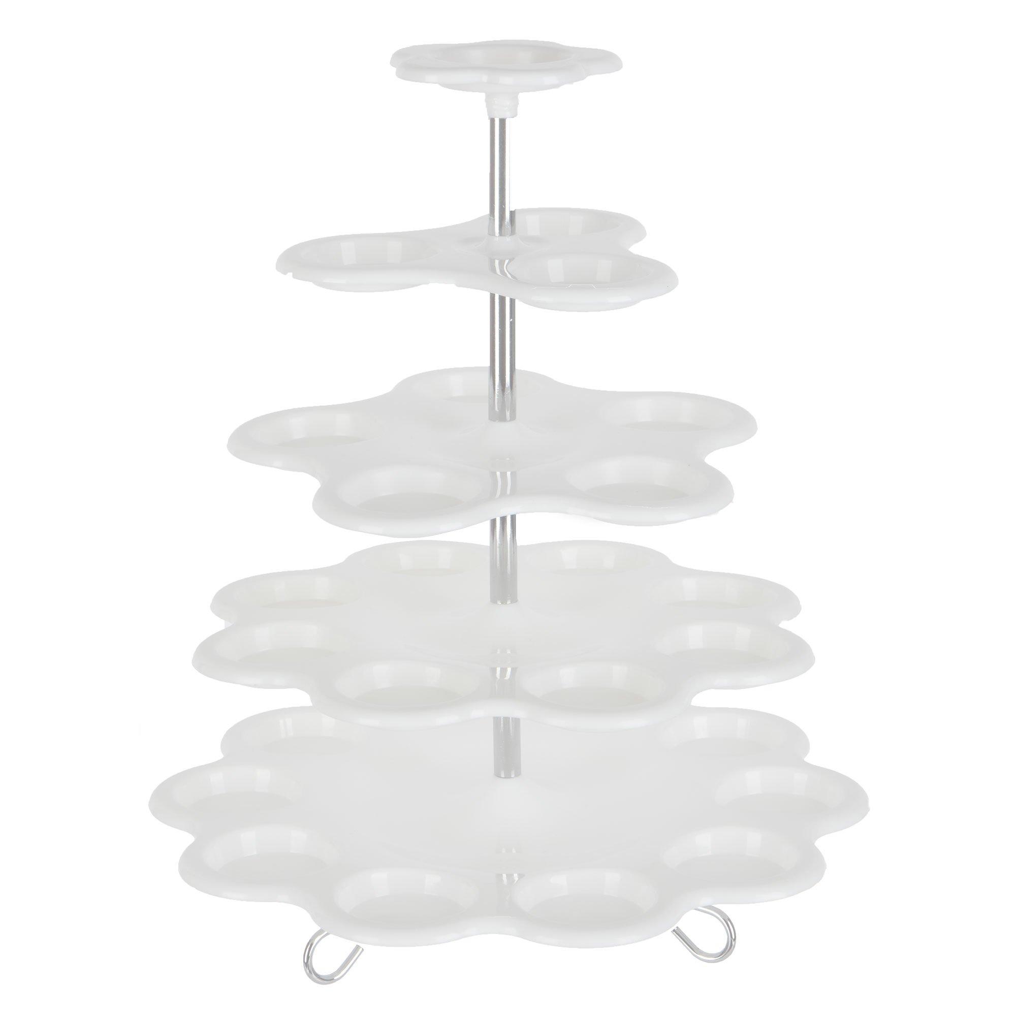 White FiveTiered Cupcake Stand Hobby Lobby 266650