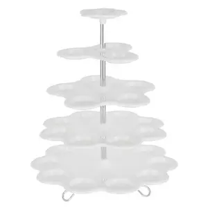 White Five-Tiered Cupcake Stand