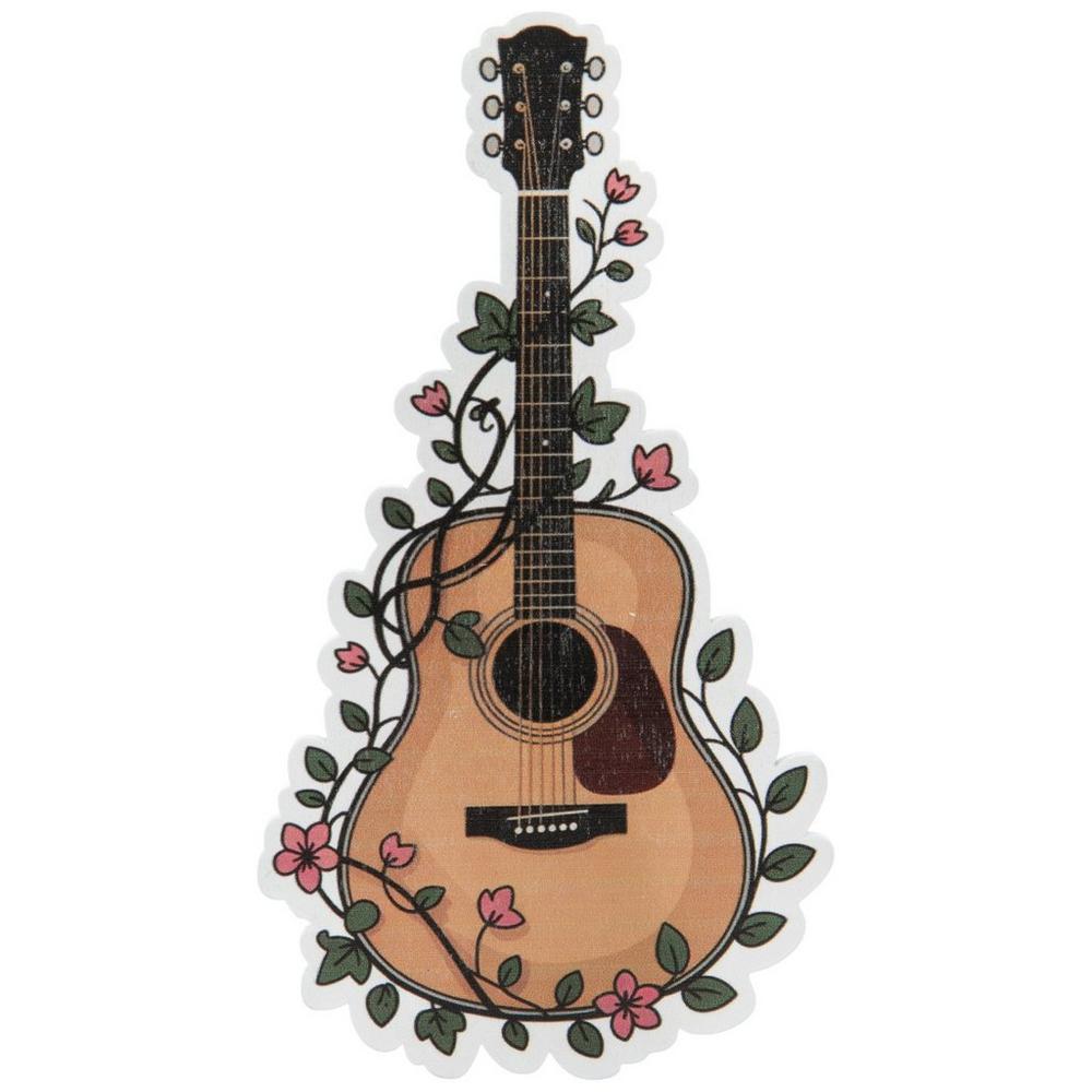 Flower Vine Guitar Painted Wood Shape | Hobby Lobby | 2667228