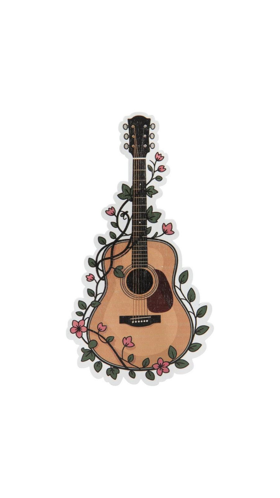 Flower Vine Guitar Painted Wood Shape | Hobby Lobby | 2667228