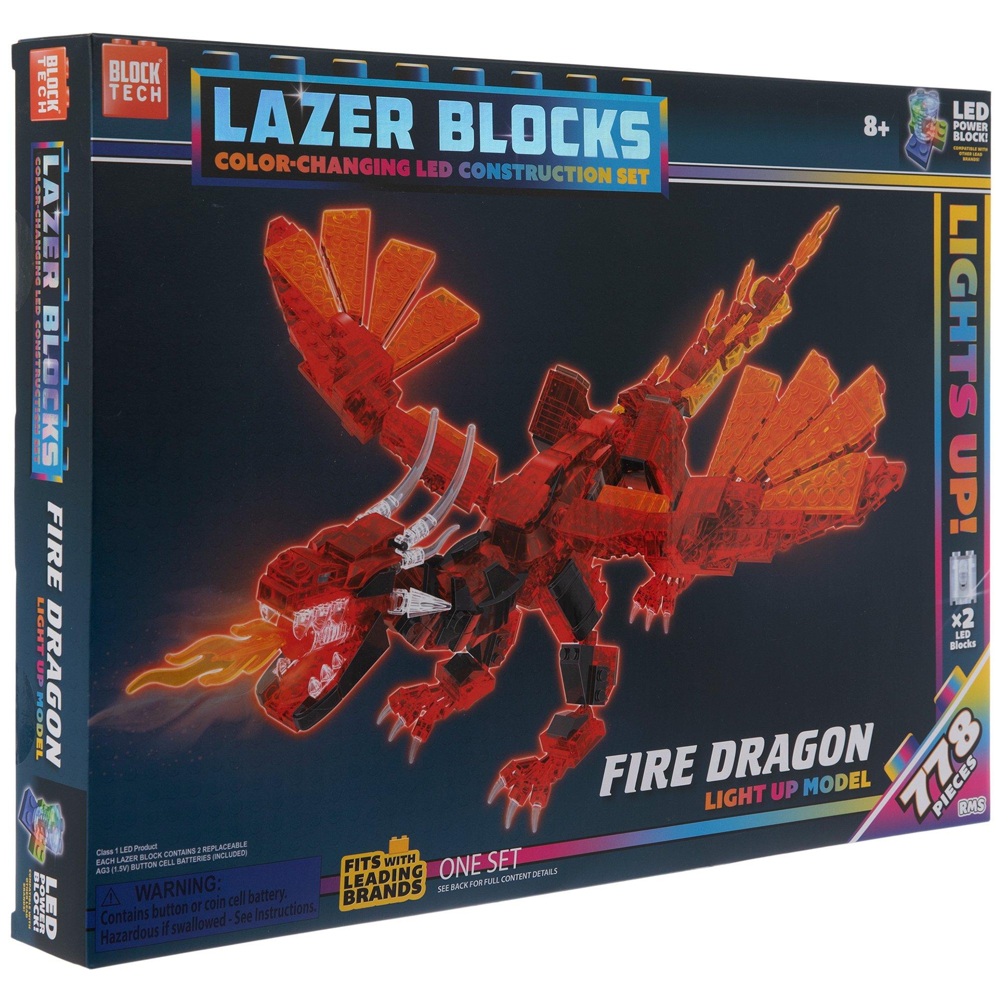 Fire Dragon Light Up Building Block Set | Hobby Lobby | 2667368