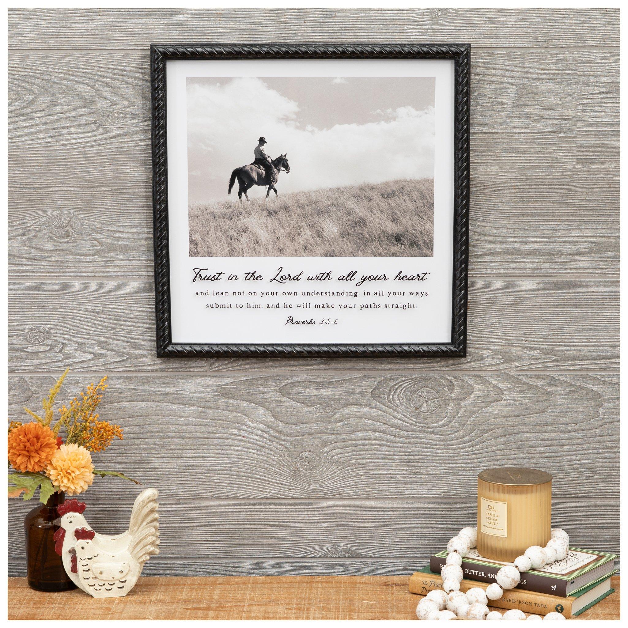 Proverbs 3: 5-6 Cowboy Framed Wall Decor | Hobby Lobby | 2669513
