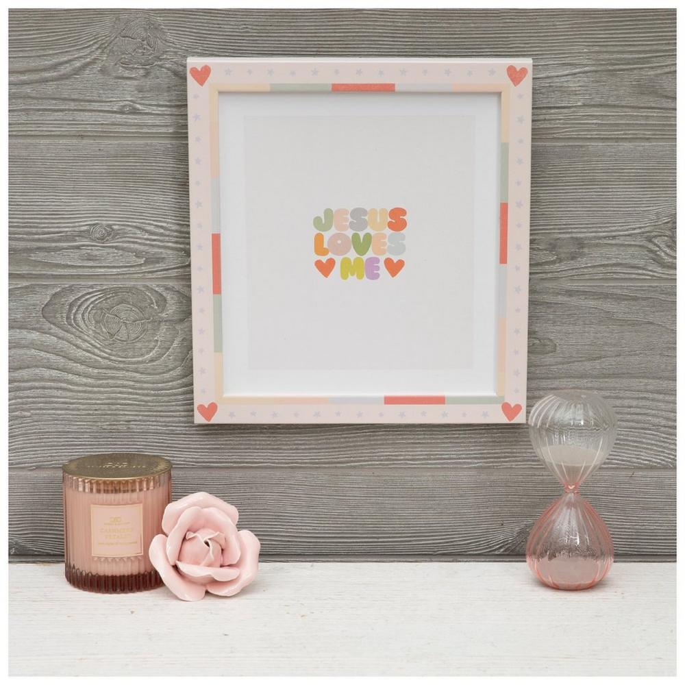 Jesus Loves Me Framed Wood Wall Decor | Hobby Lobby | 2670073