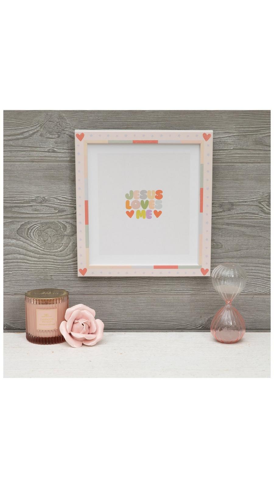 Jesus Loves Me Framed Wood Wall Decor | Hobby Lobby | 2670073