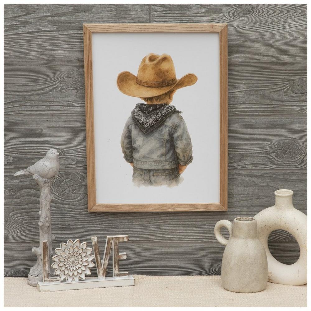 CHALKBOY × unico 木製ウォールアート Little Cowboy Wood Wall Decor | Hobby Lobby | 2670123