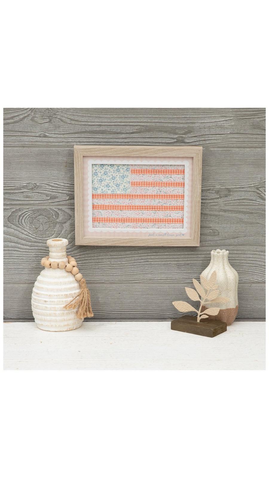Mixed Media American Flag Wood Wall Decor | Hobby Lobby | 2670313