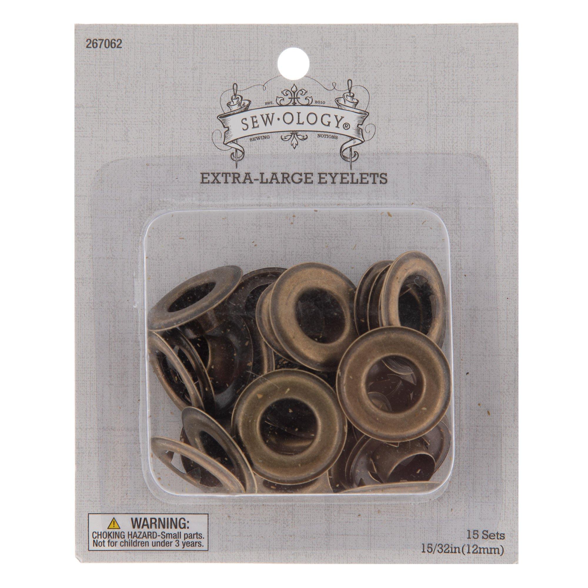 Antique Brass Eyelets 15/32" Hobby Lobby 267062
