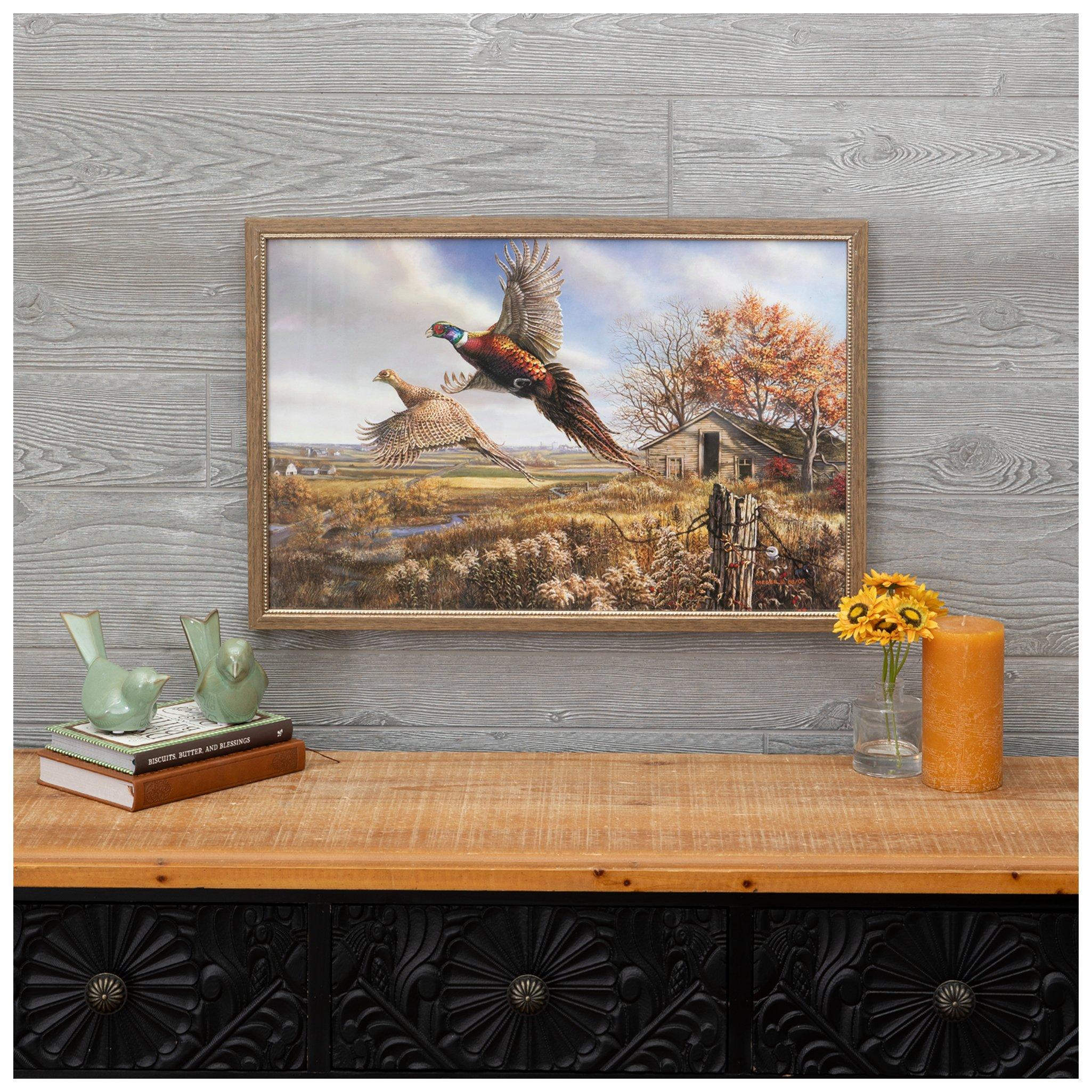 Prairie Pheasants Framed Wall Decor | Hobby Lobby | 2672186